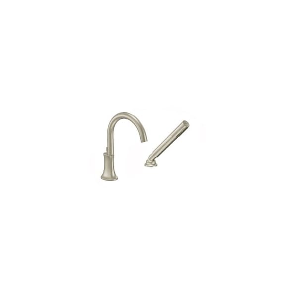 Brushed Nickel Roman Tub Faucet Includes Hand Shower